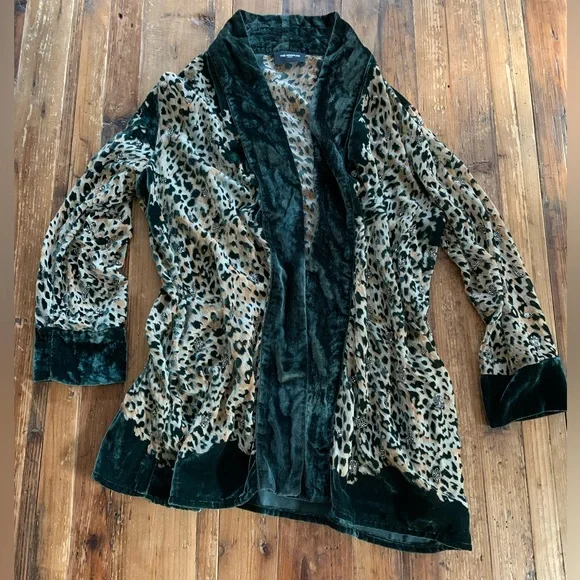 The Kooples Green Embroidered Kimono, NWOT - Picture 2 of 9